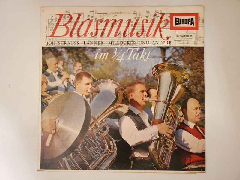 Various (Joh. Strauss, Lanner, Millocker und andere) Blasmusik im 3/4 Takt vinyl record